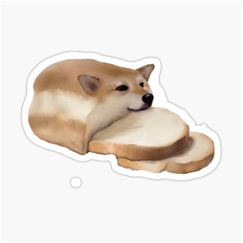 Bread Doge Sticker For Sale By Teodoram Redbubble