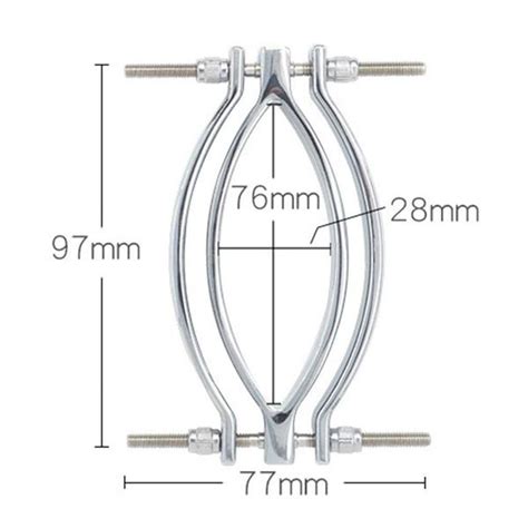 Stainless Steel Adjustable Pussy Clamp Free Shipping Sq035 Chastitytop