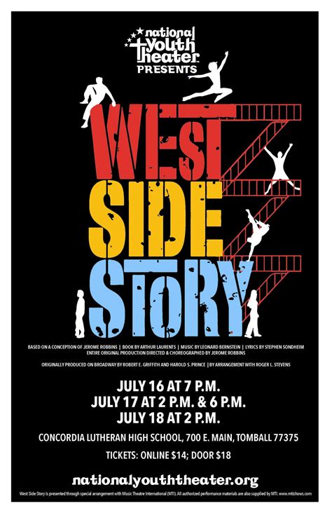 West Side Story Poster National Youth Theater