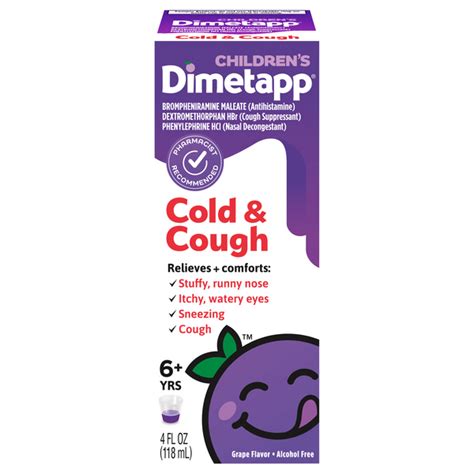Save On Dimetapp Children Cold And Cough Liquid Grape Flavor Order Online