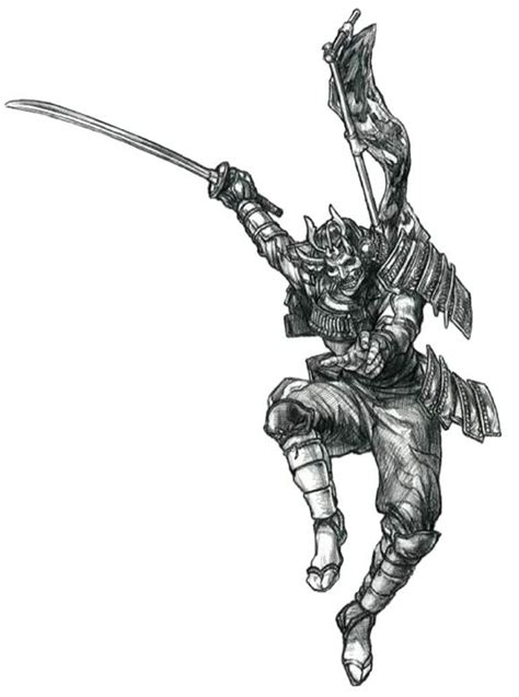 Yoshimitsu Sketch Characters And Art Soulcalibur Mythology Tattoos