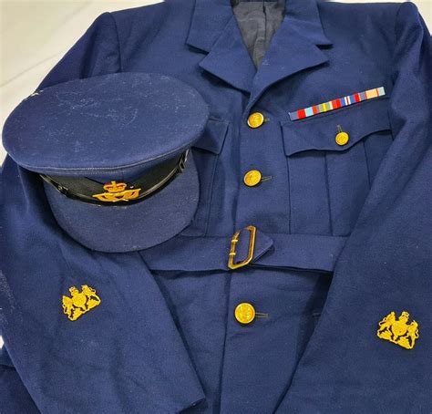 Raaf Post Ww2 Royal Australian Air Force Uniform Jacket And Peaked Cap