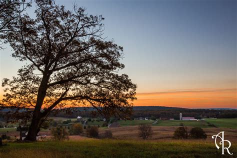 Autumn Country Sunrise Photograph Shenandoah Valley