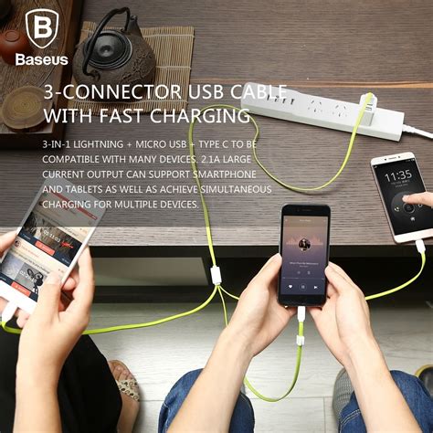 Baseus Iphone Ipad Android Usb Type C Charging Cables
