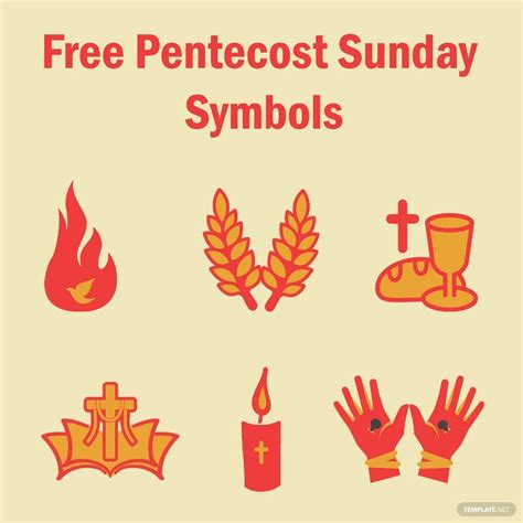 Pentecost Sunday Symbols In Eps Illustrator  Png Svg Psd