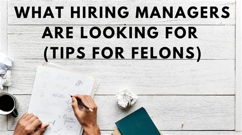 What Hiring Managers Are Looking For That Felons Need To Know - YouTube