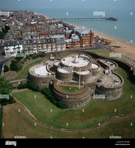 Deal Castle Town And Seafront Kent Uk Aerial View Stock Photo Alamy