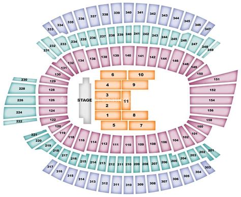 Paul Brown Stadium Seating Chart Seat Numbers Elcho Table