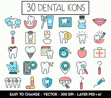 30 Free Dental Icons Artofit