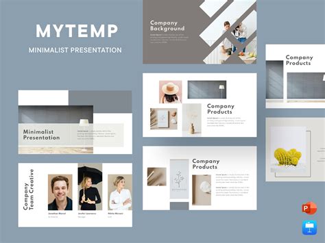 Minimal Presentation Template Uplabs