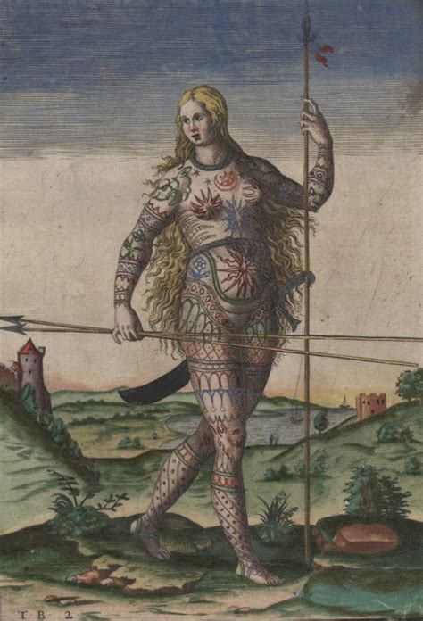 Theodor De Bry The True Picture Of A Woman Pict A Pict Woman A Member Of An Ancient