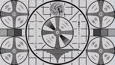 Tv Screen With Indian Head Test Pattern Motion Background