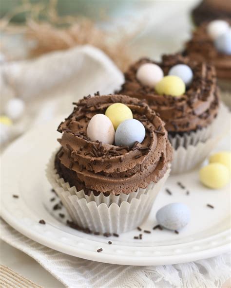 cooking with manuela easter egg nest chocolate cupcakes