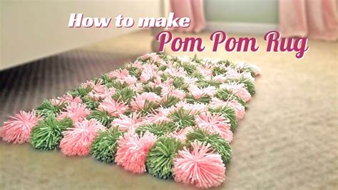 How To Make Pom Pom Rug How To Make Pom Pom Rug At Home Youtube