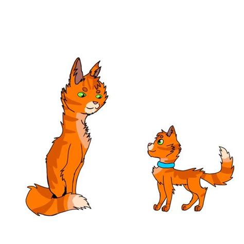 She has a scar on her chest between her forelegs. Firestar and Rusty (warriors designs!) | Warriors Amino