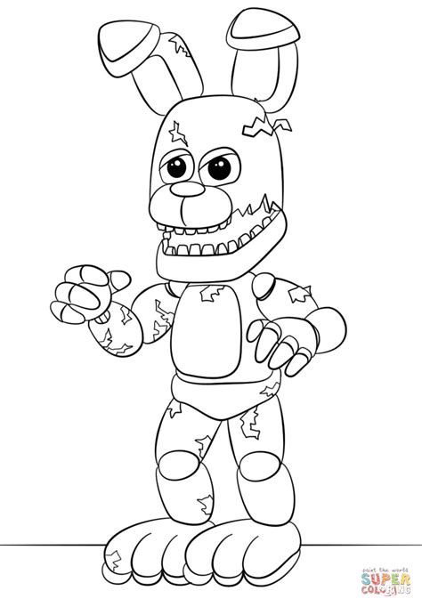 Fnaf freddy five nights at freddys face coloring pages printable and coloring book to print for free. Fnaf Coloring Pages Bonnie at GetColorings.com | Free ...