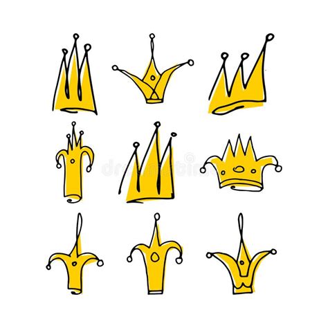 Hand Drawing Crowns Stock Illustrations 983 Hand Drawing Crowns Stock