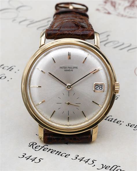 1968 Patek Philippe Calatrava 3445j With Extract From The Archives