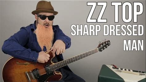 ZZ Top Sharp Dressed Man Guitar Lesson Tutorial YouTube