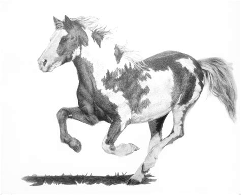 Running Mustang In Pencil Paint Mustang These Are My Original