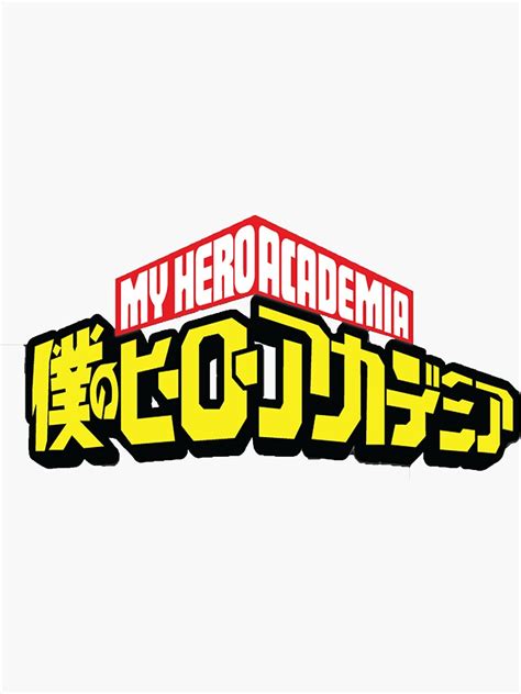 My Hero Academia Logo Sticker For Sale By Emyemy2002 Redbubble