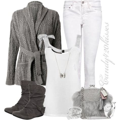 Grey And White Created By Candy420kisses On Polyvore Love Fashion
