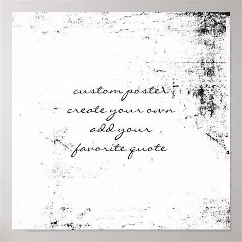 Custom Poster Create Your Own Quote Wall Art Zazzle