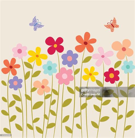 Floral Background High Res Vector Graphic Getty Images