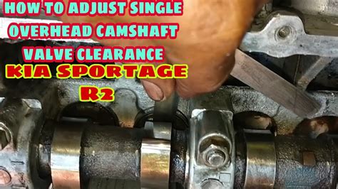 How To Adjust Single Overhead Camshaft Valve Clearance Kia Sportage