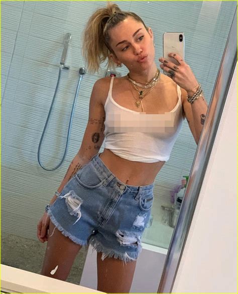 Miley Cyrus Posts Revealing Selfies In A See Through Crop Top See The Pics Photo 4375259