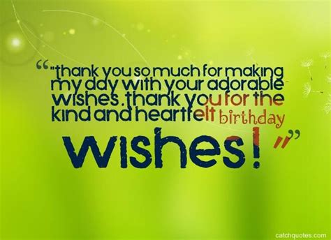 Thanks Quotes For Birthday Wishes Thanks For Birthday Wishes Quotes