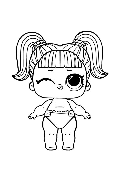 Lol Surprise Doll Unicorn Coloring Page Free Printable Coloring Pages