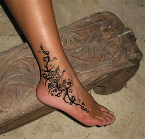 Pin By Tami On Foot Tattoos Flower Tattoo On Ankle Ankle Tattoo