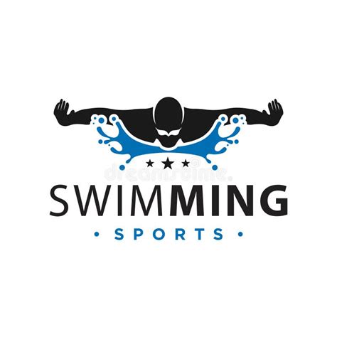 Vector Logo Sport Swimming In Water Stock Vector Illustration Of