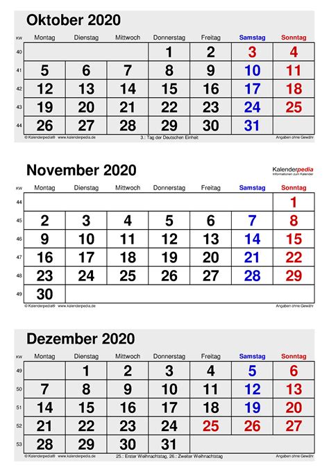 Kalender November 2020 Als Pdf Vorlagen