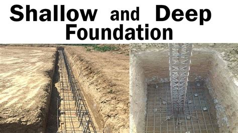Difference Between Shallow And Deep Foundation Youtube
