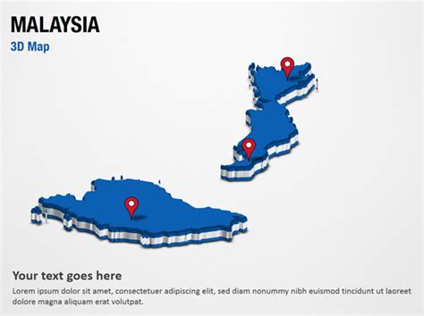 3d Rendering Malaysia Map On White Stock Illustration Source Of Map