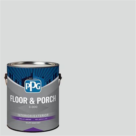 Ppg 1 Gal Ppg1001 3 Thin Ice Satin Interiorexterior Floor And Porch