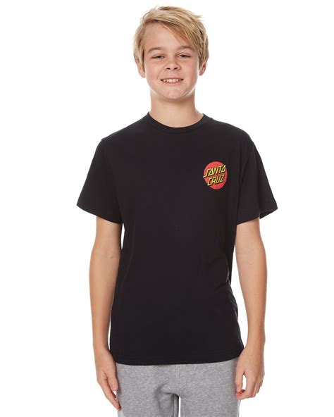 Santa Cruz Kids Shirts Santa Cruz Kids Primary Dot T Shirt Black