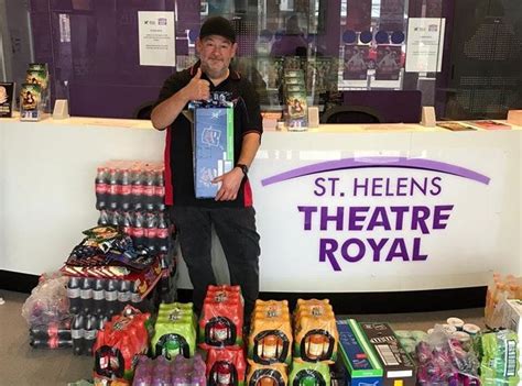 ** includes 9 points from a bonus game. Johnny Vegas helps Theatre Royal St Helens donate stock to ...
