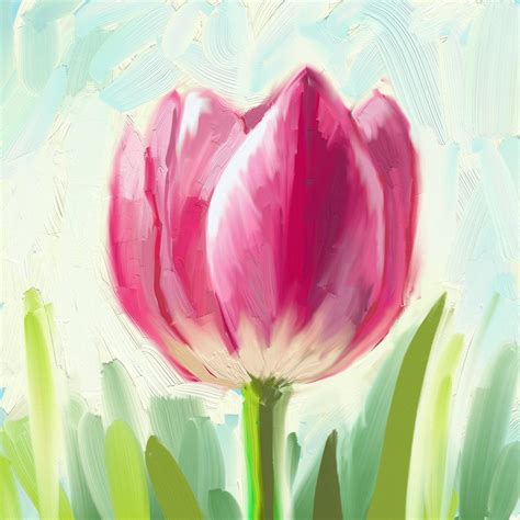 Digital Oil Painting Flowers With Artrage App C Cile Yadro Skillshare