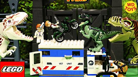 New Lego Jurassic World Raptor Rampage Stop Motion Speed Build Vs