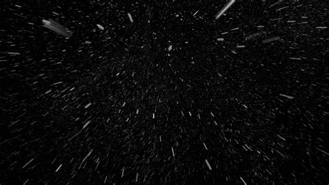 Falling Down In Slow Motion Real Snowflakes From Left To Right Calm