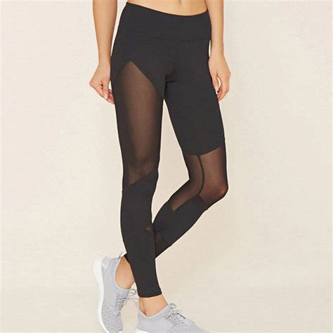 lucylizz sexy mesh patchwork high waist yoga pants and sport leggings