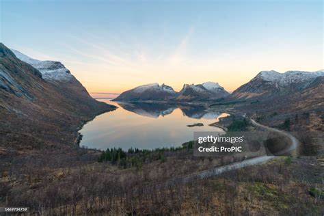 Beautiful View On Atlantic Ocean Road Lofoten Islands Norway High Res