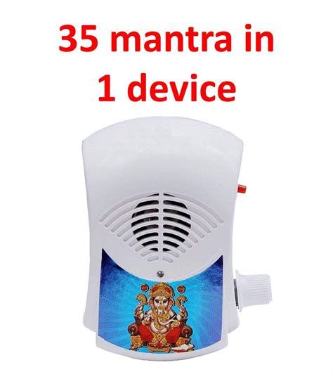 Plastic Gayatri Mantra Maha Mrityunjaya Mantra Mini Plug Device My