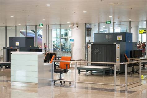 Baggage Scanner At The Airport Stock Photo Image Of Transportation