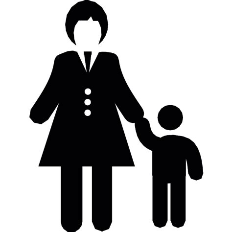 Mother With Her Son Vector Svg Icon Svg Repo