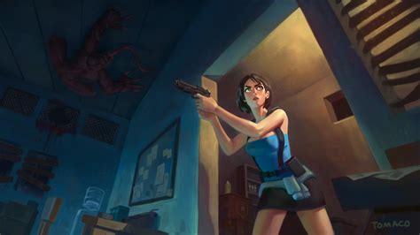 Tomaco Sunderland Jill Valentine Licker Resident Evil Capcom