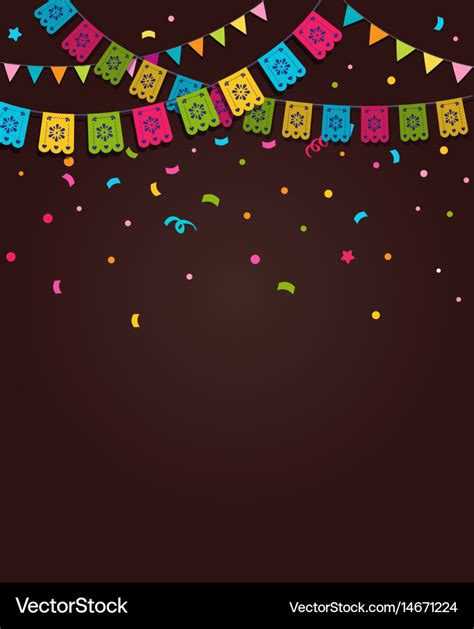 Mexican Fiesta Background Banner Royalty Free Vector Image